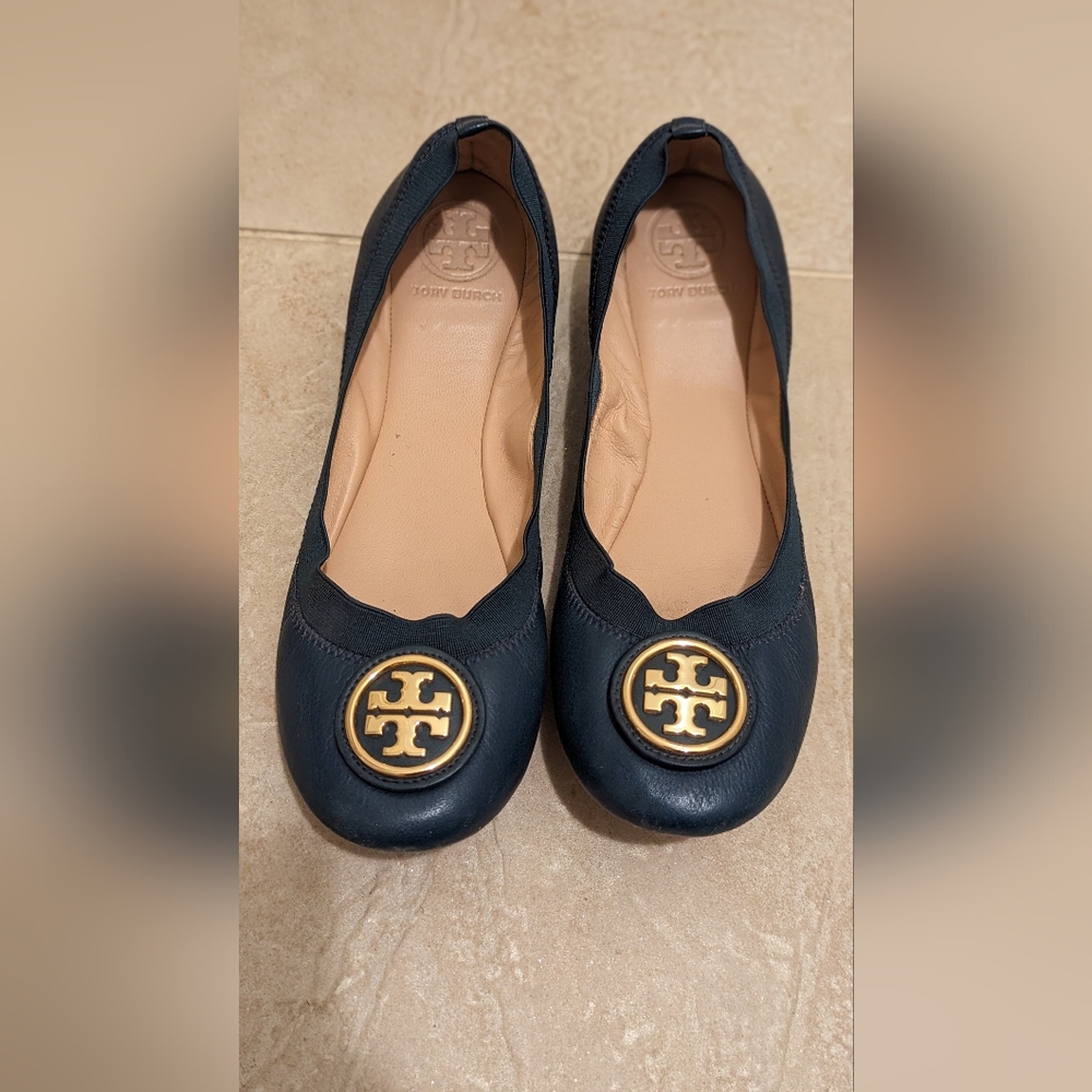 Tory Burch blue flats